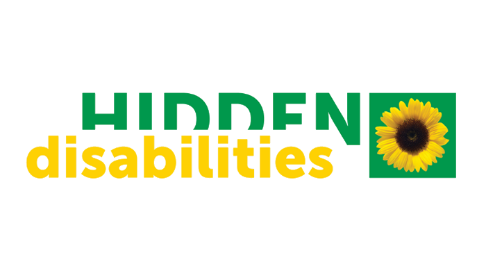 Logo that reads "Hidden Disabilities" with a sunflower motif