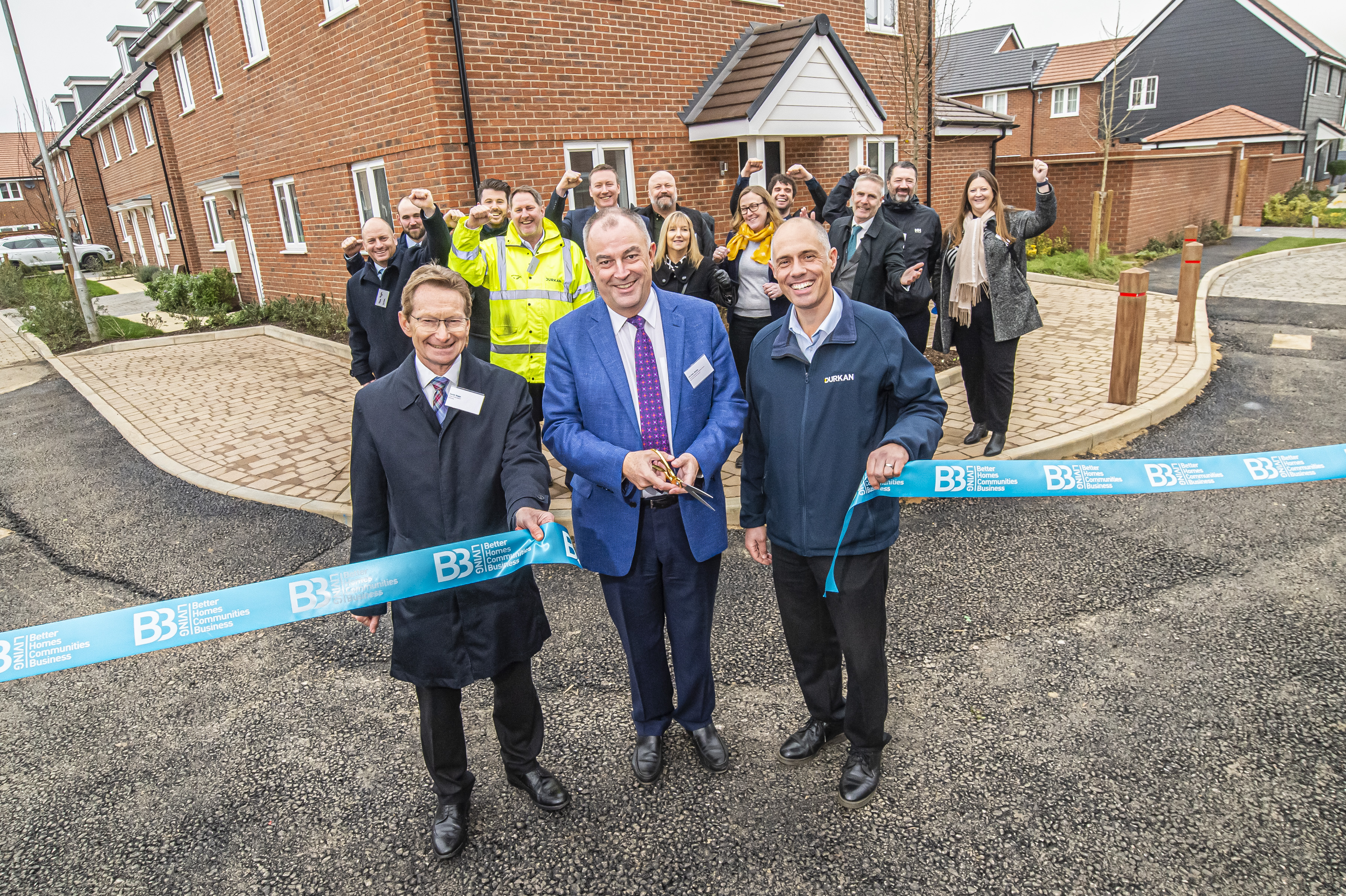 Photo of ribbon cutting at The Stiles