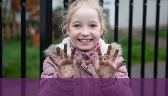 Financial statements front cover - image of girl doing gardening