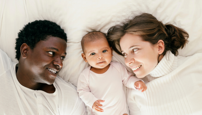 Young couple with baby