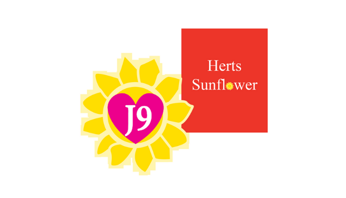 J9 Herts Sunflower logo